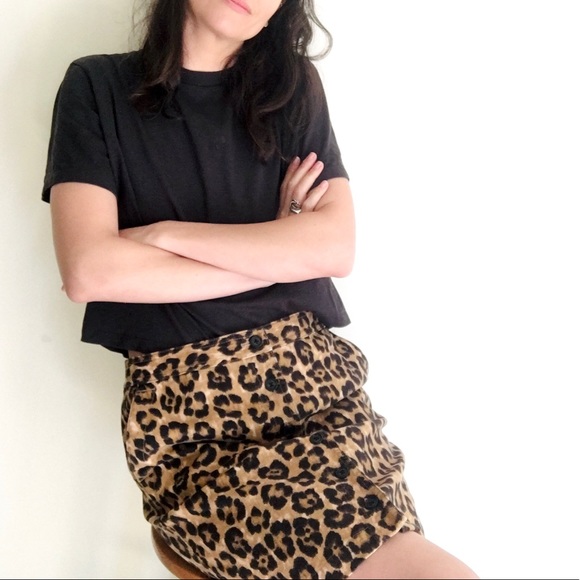 Animal print button skirt - Picture 14 of 16